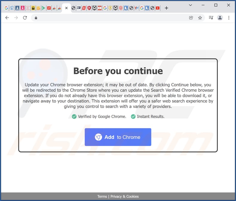 site do adware fraudulento a promover o adware esperanto dictionary
