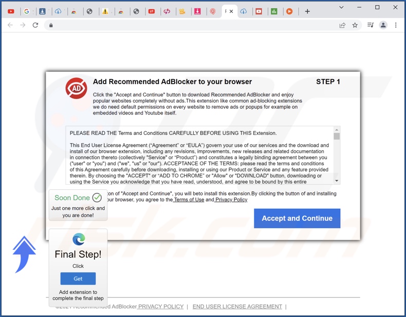 O adware Ask Ali a promover o site enganoso