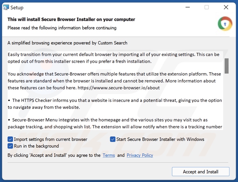 instalador actualizado Secure Browser