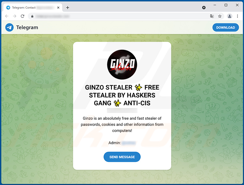 ladrão ginzo promovido por telegram