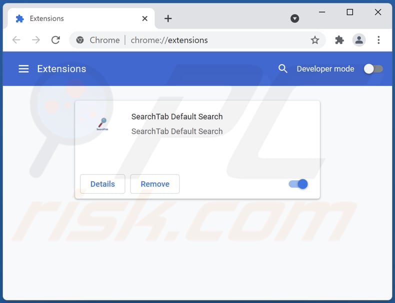 Removendo as extensões do Google Chrome relacionadas ao Searchtab.xyz