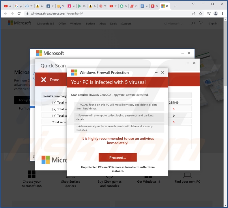 TROJAN Zeus2021 spyware adware detected scam