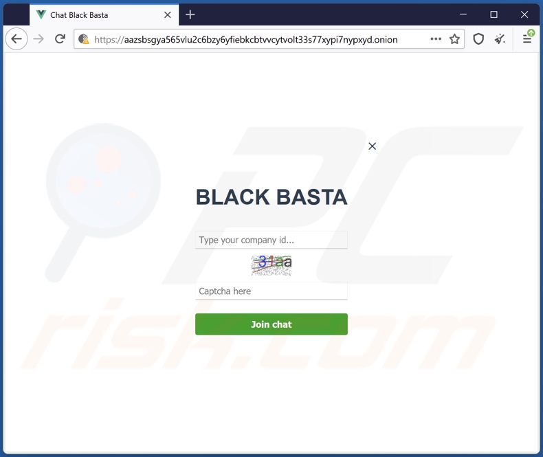 site Tor do ransomware Black Basta