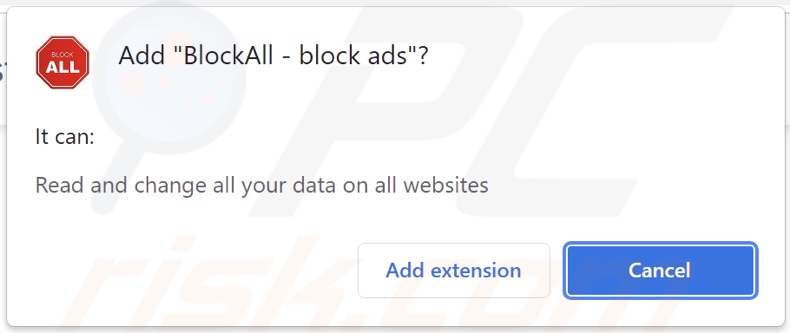 adware BlockAll - block ads a pedir permissões