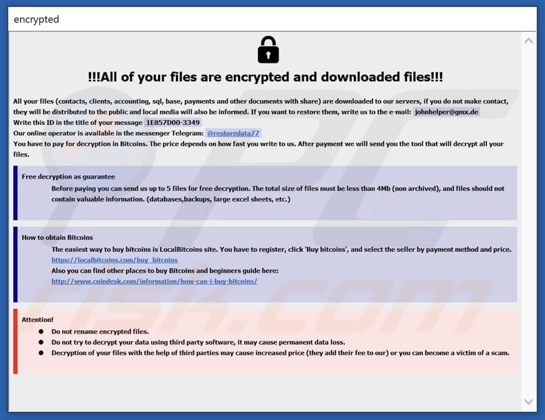 ransomware Decrypt HTA (info.hta)