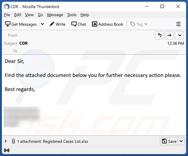 trojan ZxxZ a distribuir o email 2