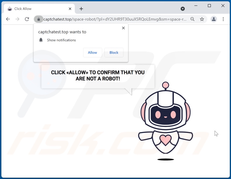 redirecionamentos pop-up captchatest[.]top