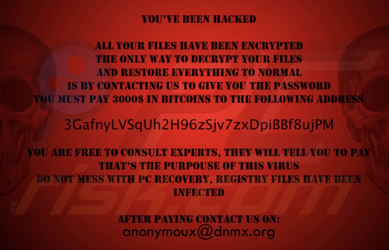 Dark Web Hacker ransomware another variant wallpaper