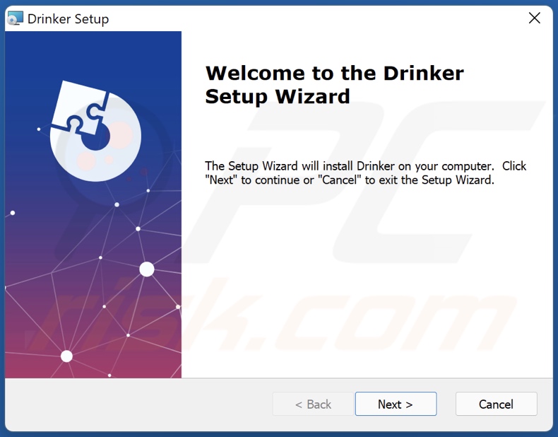 instalador do adware Drinker