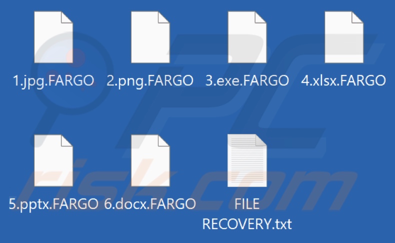 Ficheiros encriptados pelo ransomware FARGO (.FARGO extensão)