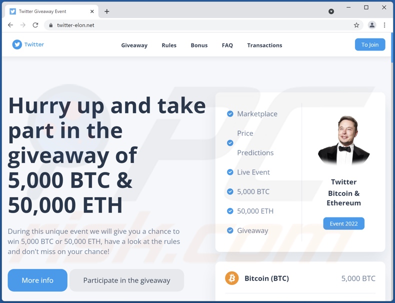 fraude Twitter Crypto Giveaway