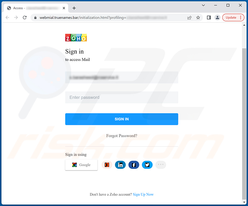 Site de Phishing promovido via a fraude por email A File Was Shared With You (2022-08-09)
