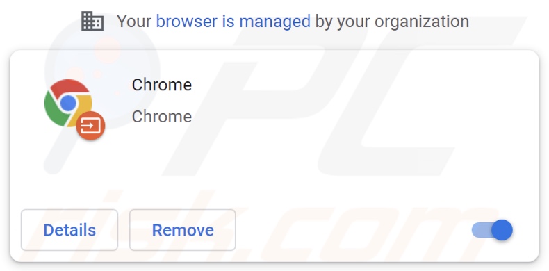 extensão falsa Chrome