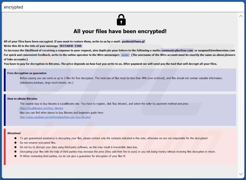 pop-up do ransomware Fopra (info.hta)