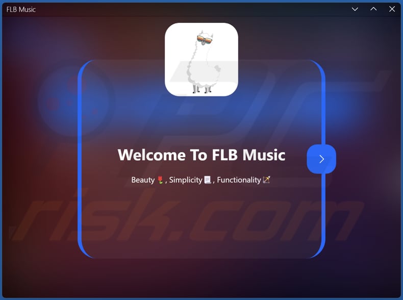 Interface do utilizador de FLB Music