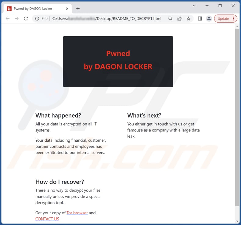 DAGON LOCKERficheiro do ransomware html (README_TO_DECRYPT.html)