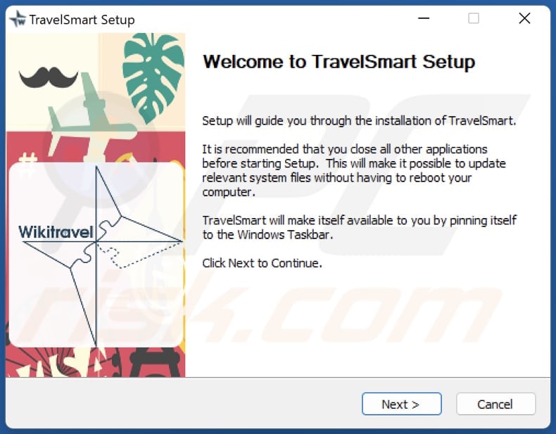 instalador do adware wikitravel travelsmart