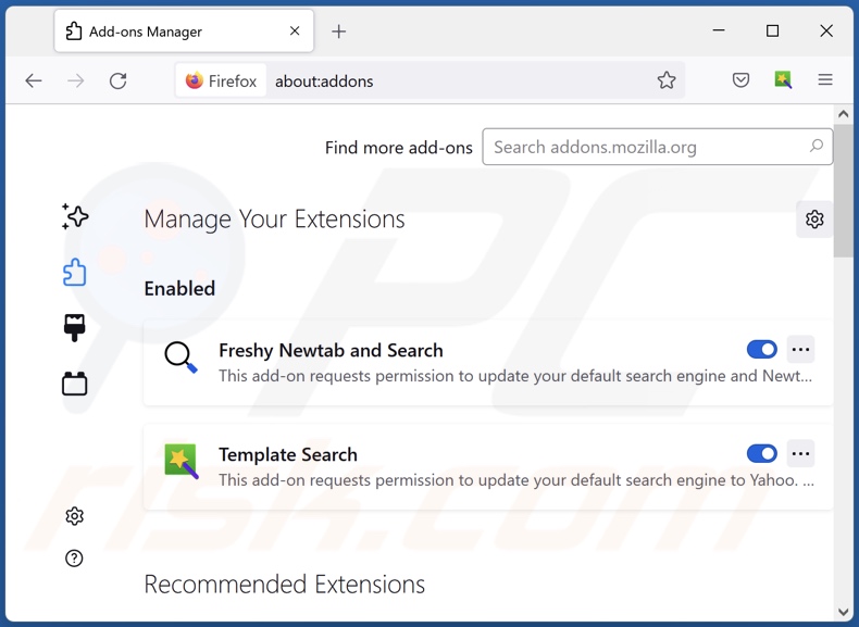 Removendo as extensões do find.findit-all.com relacionadas com o Mozilla Firefox