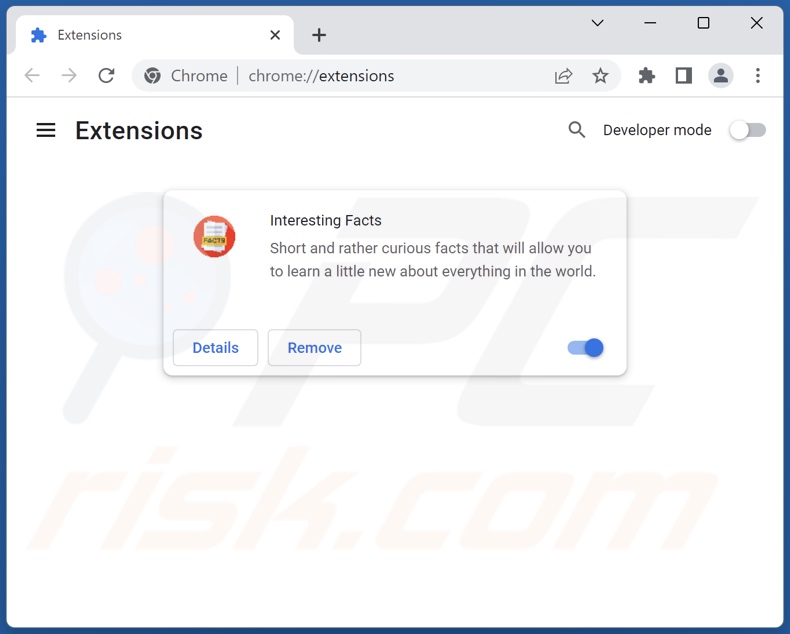 Removendo extensões Google Chrome relacionadas com search.interestfact.com