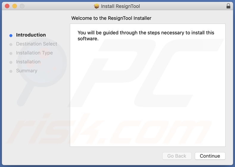 Configuração de instalação do trojan KEYSTEAL