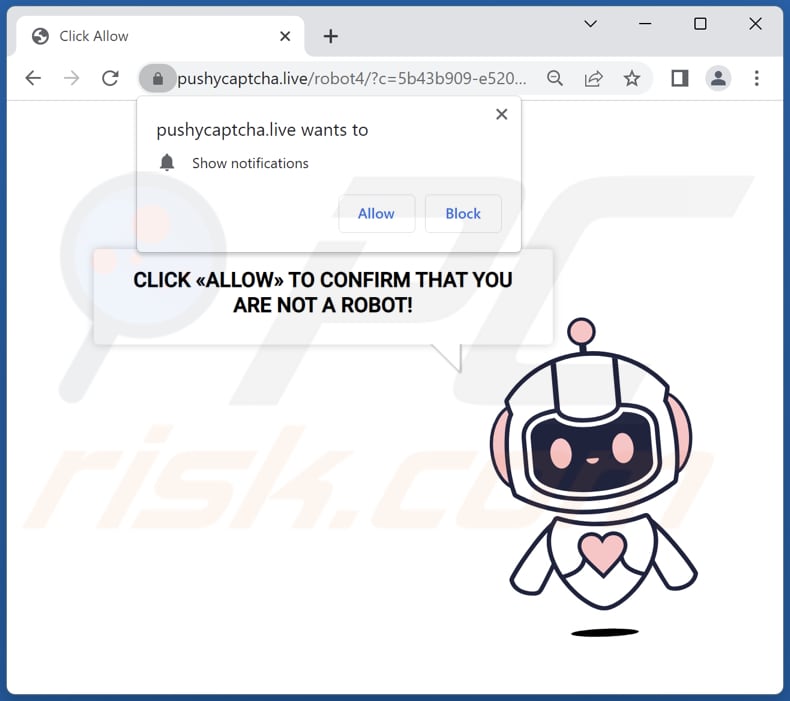 anúncios pushycaptcha[.]live