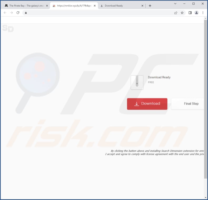 promotor fraudulento de adware tabs info