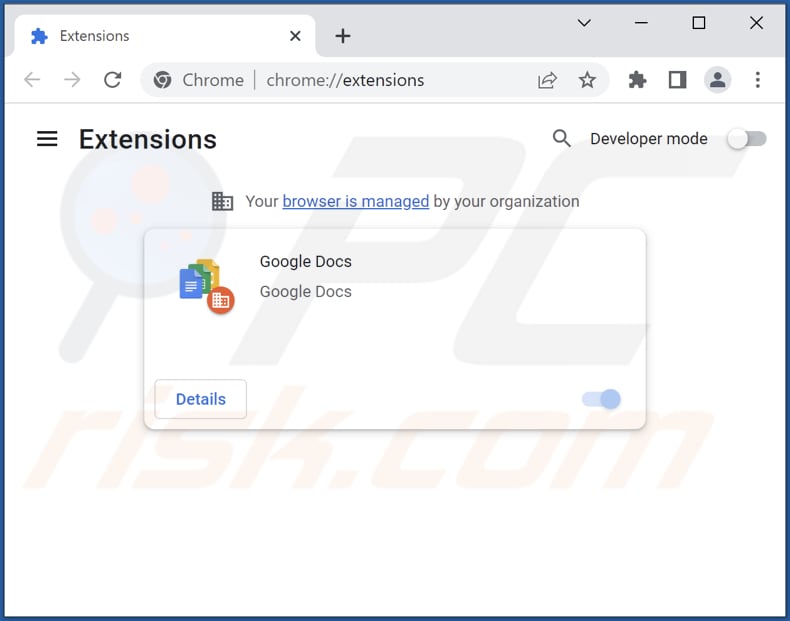 Remoção de extensões do Google Chrome relacionadas com o goodsearchez.com