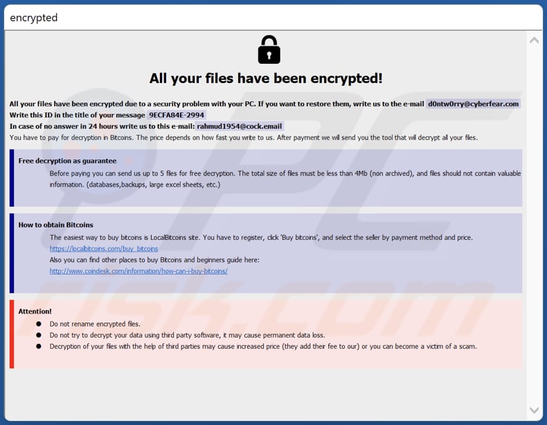 Ficheiro HTA do ransomware Worry (info.hta)