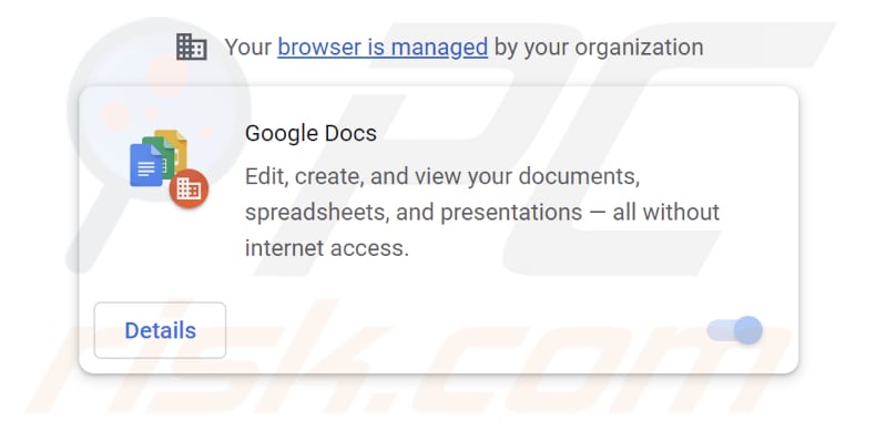 falsa aplicação Google Docs a promover gosearches.gg