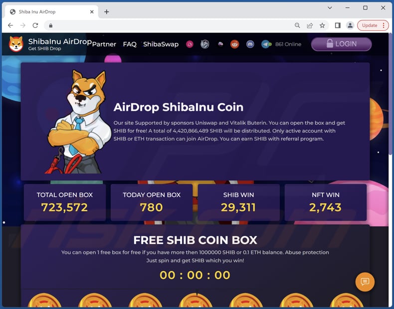 fraude ShibaInu AirDrop