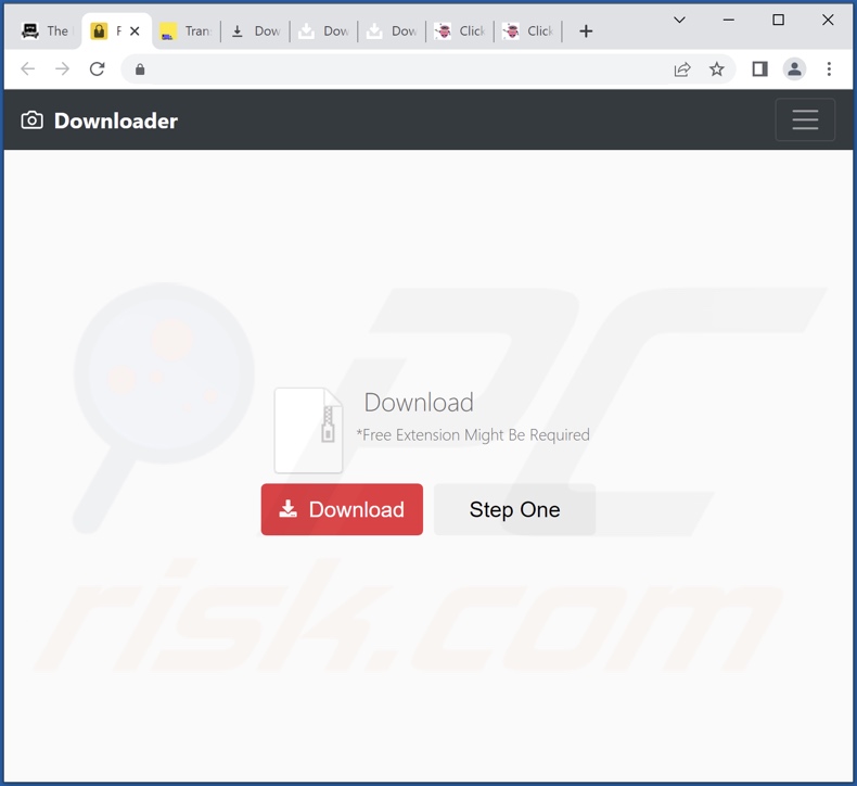 Site fraudulento que promove o adware Video Player Plus 