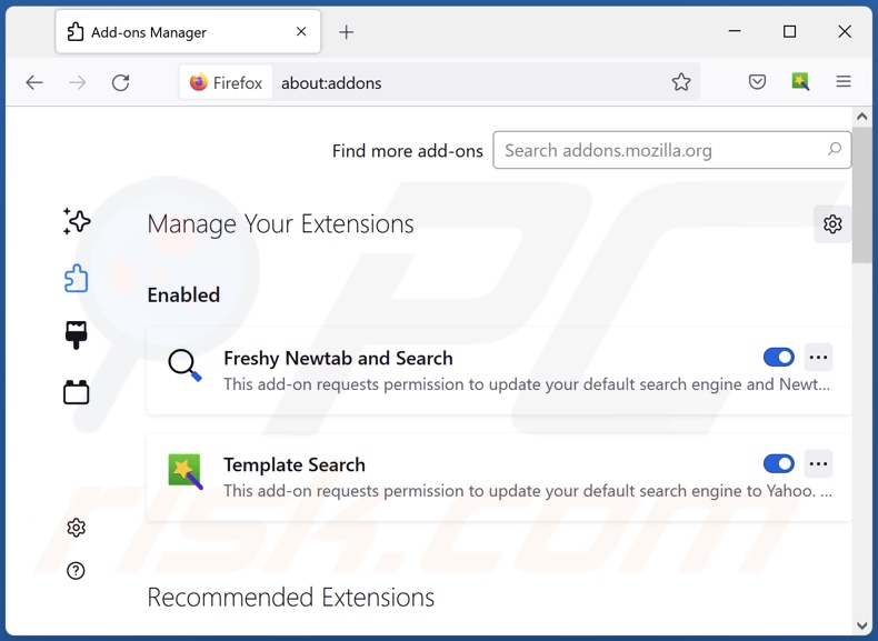 Remoção das extensões de Search.worldwideclockextension.com relacionadas com o Mozilla Firefox