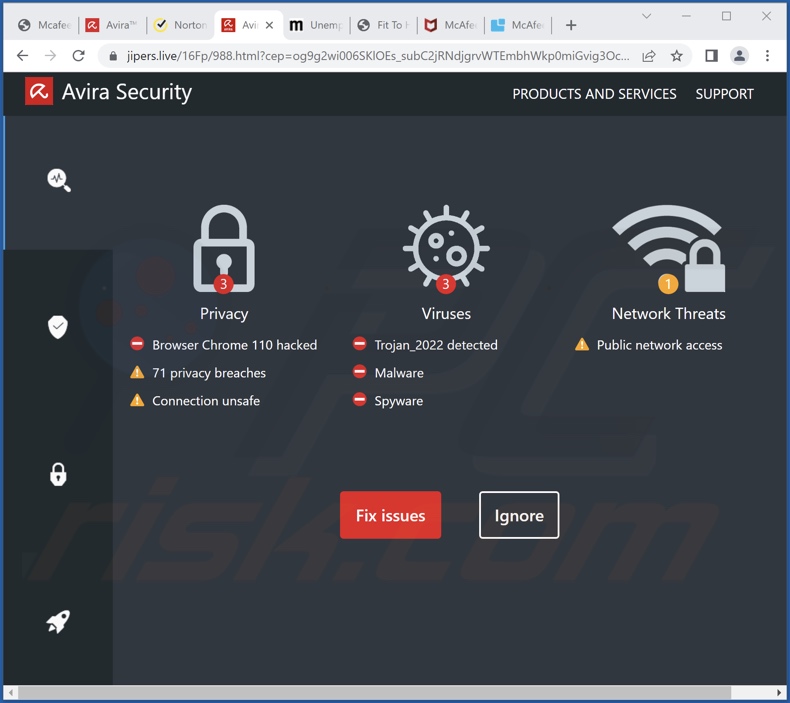 fraude Avira Security