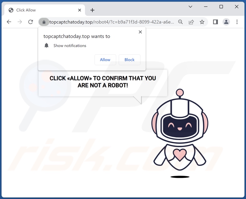 redireccionamentos pop-up topcaptchatoday[.]top