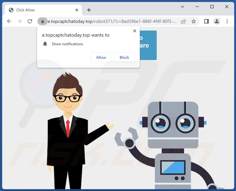 Variante alternativa para o site topcaptchatoday[.]top