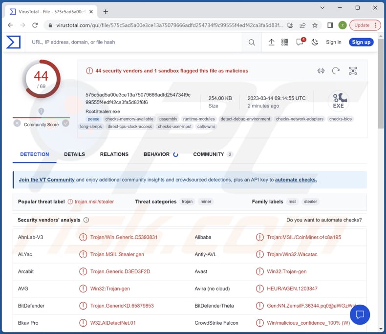 malware RootFinder