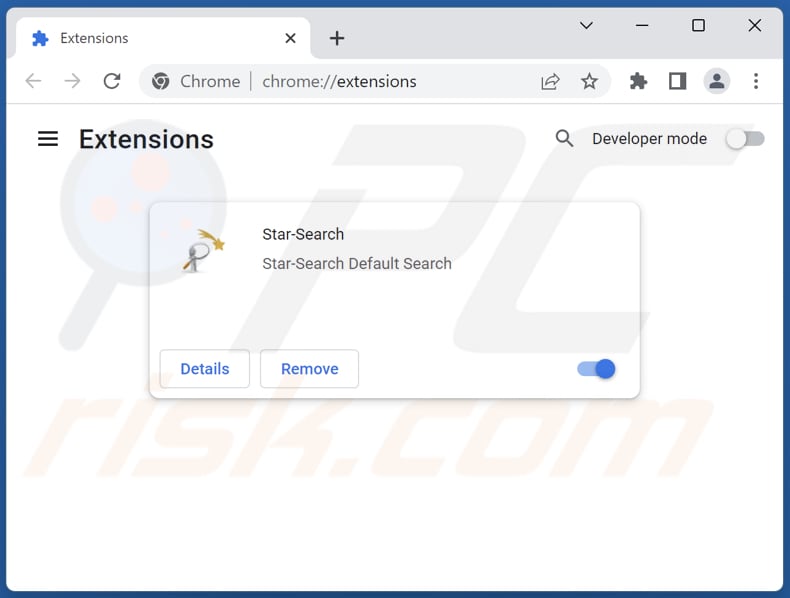 Removendo as extensões do Google Chrome relacionadas com o star-search.xyz