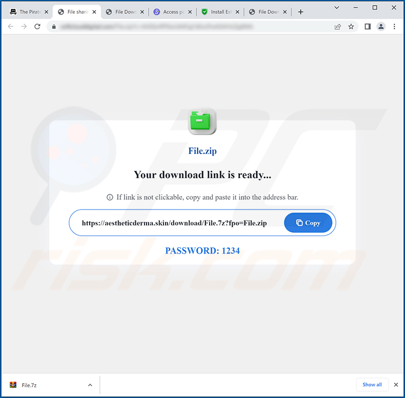 Site fraudulento usado para promover um instalador malicioso que injecta o sequestrador de navegador CovidDash