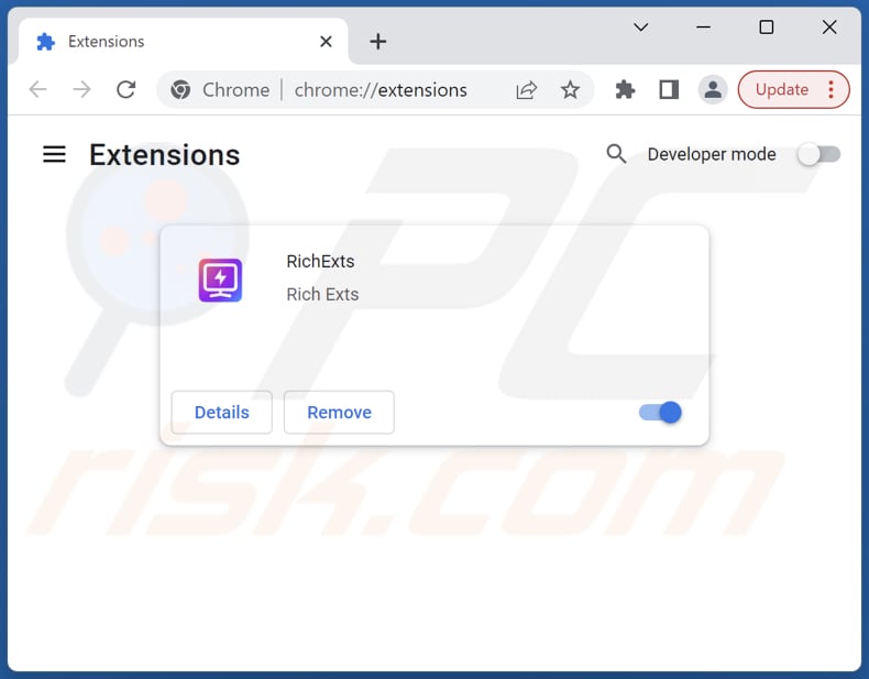 Removendo as extensões do Google Chrome relacionadas com o Sweetrnd.net