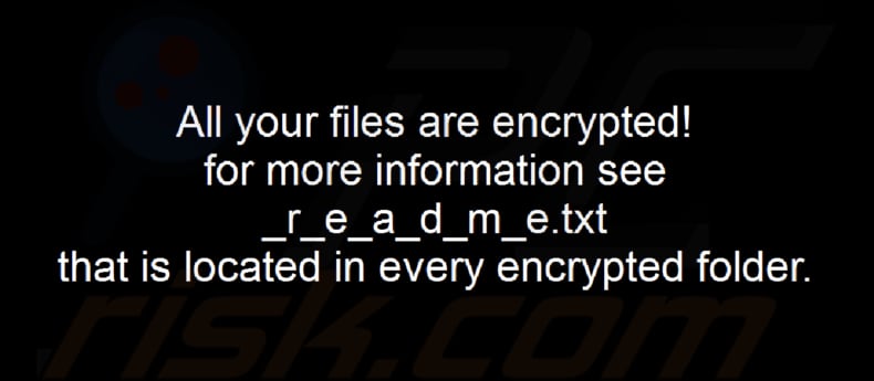 Fundo do ambiente de trabalho do ransomware Rorschach