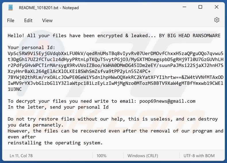 Ficheiro de texto do ransomware BIG HEAD (README_[random_number].txt)