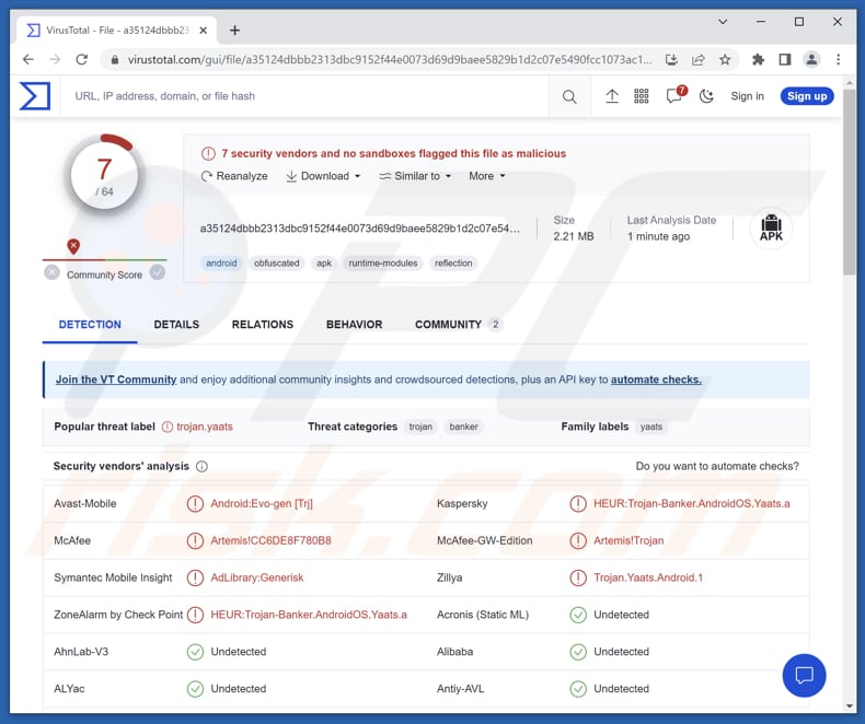 PixBankBot - malware para Android