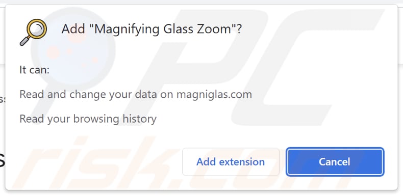 adware Magnifying Glass Zoom