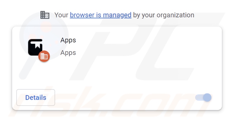 Extensão do sequestrador de navegador Apps (que promove o search-content.com)