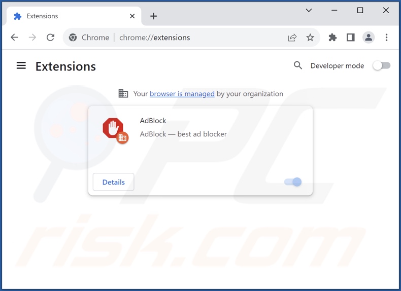 Remoção dos anúncios indesejados do Google Chrome passo 2