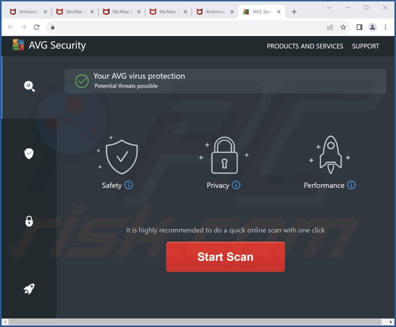 fraude AVG Security
