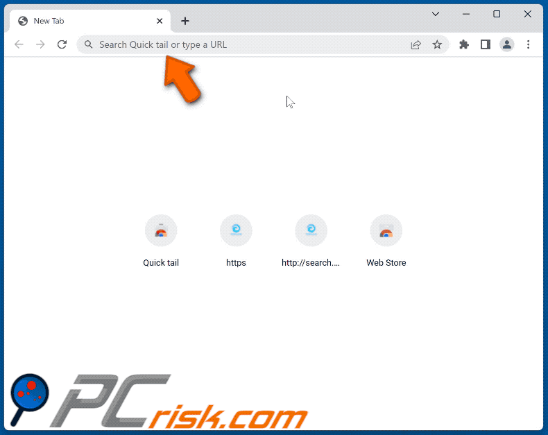 Tailsearch.com redirecciona para bing.com através de search-checker.com