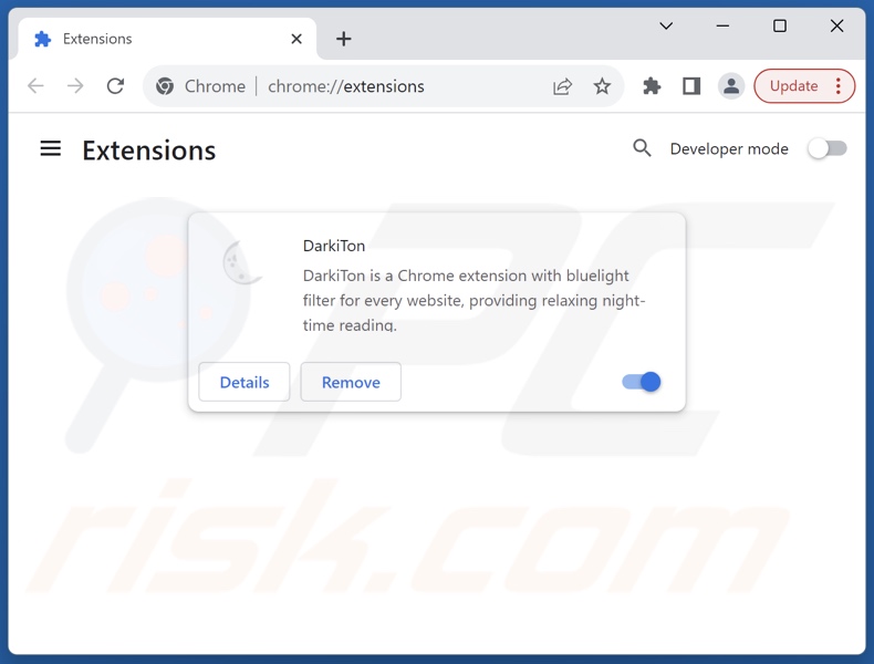 Remoção dos anúncios indesejados do Google Chrome passo 2