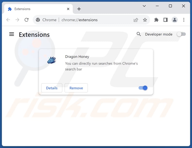 Remoção das extensões do Google Chrome relacionadas com dragonboss.solutions