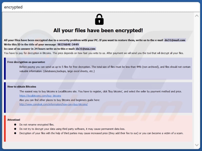 Ficheiro HTA do ransomware Dx31 (info.hta)